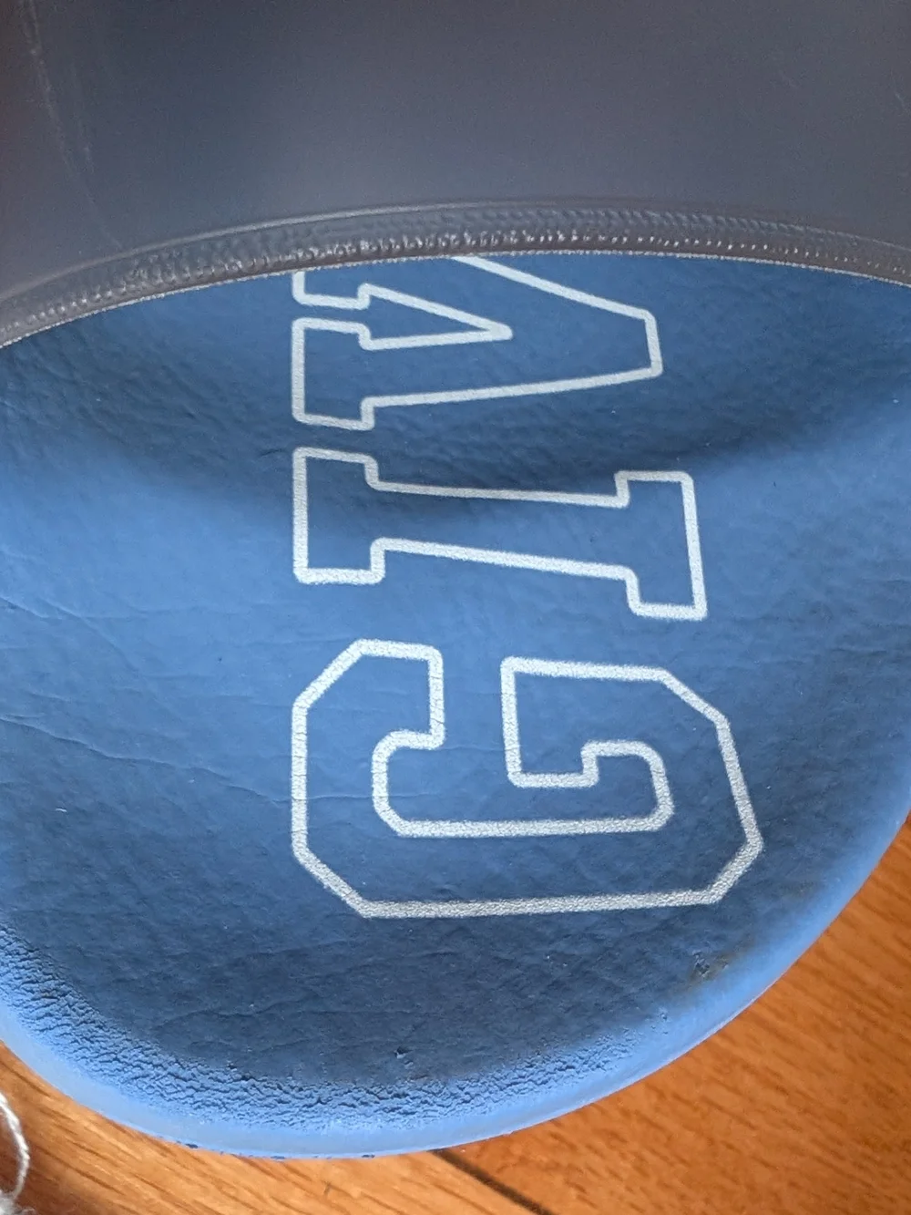 Givenchy Blue Logo Slide Sandals